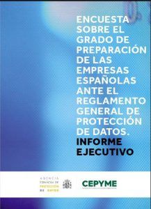 Encuesta conocimiento del RGPD en pymes españolas