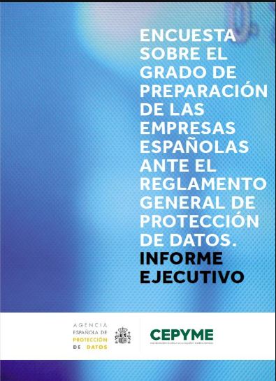 Encuesta conocimiento del RGPD en pymes españolas